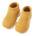 thumbnail image 1 of Baby First Walkers Soft Sole Sneakers Breathable Comfortable Baby Sneakers for Early Walking,Z02 Yellow,7, 1 of 3