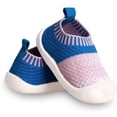 thumbnail image 1 of Baby First-Walking Shoes 1-4 Years Kid Shoes Trainers Toddler Infant Boys Girls Soft Sole Non Slip Cotton Canvas Mesh Breathable Lightweight TPR Material Slip-on Sneakers Outdoor, 1 of 6