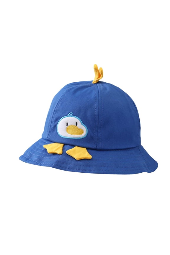 Baby Fisherman Hat, Adorable 3D Shape Soft Cotton Infant Bucket Cap for Outdoor Sun Protection, Spring Autumn Travel, Holiday Activities and Daily Use for 10-20 Months Infants Blue