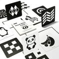 thumbnail image 1 of Baby Flash Cards Black and White for Newborn Brain Development High Contrast Toys Visual Stimulation Learning Activity Cards 20 PCs 40 Pages, 1 of 7