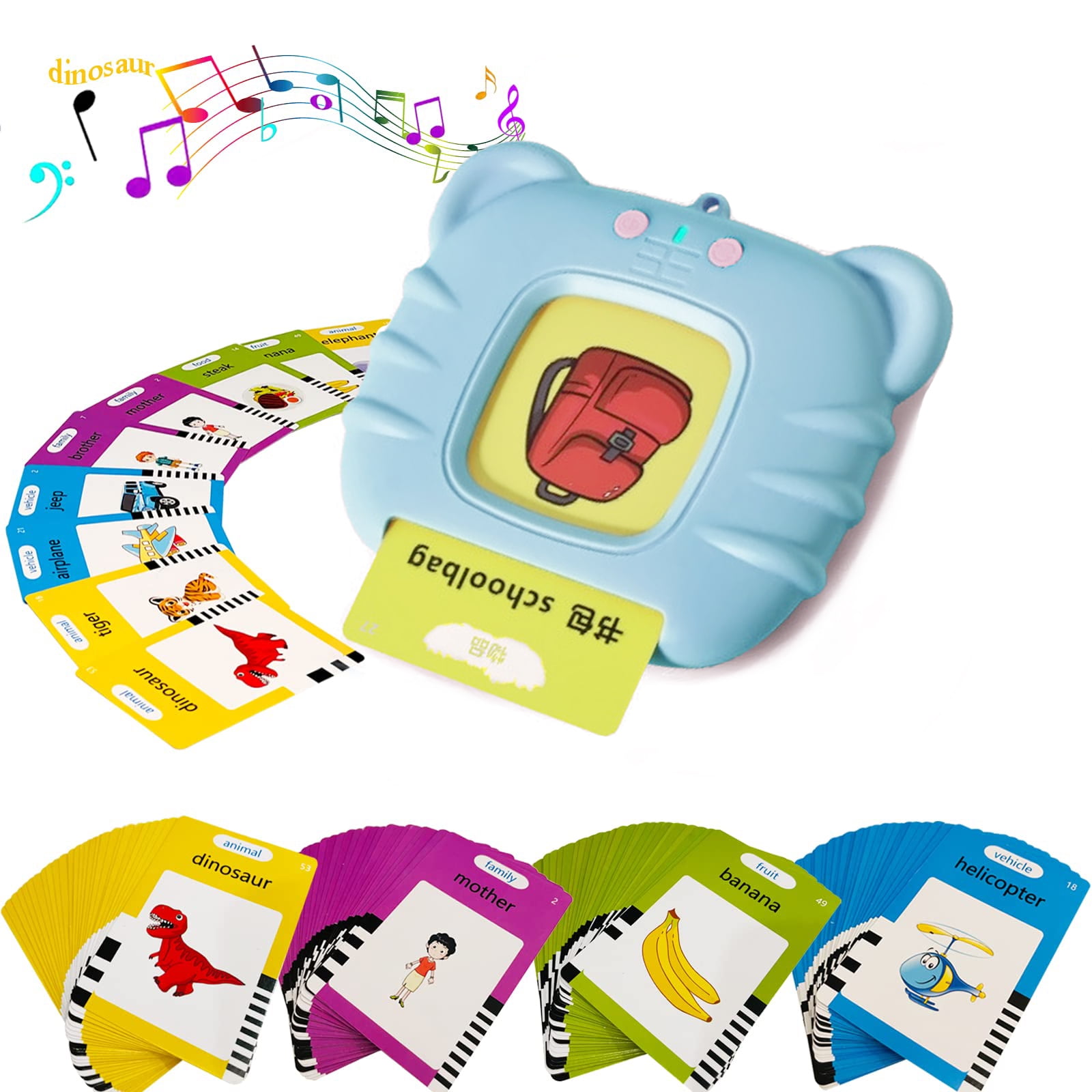Baby Flash Cards Learning Talking Toys for Boys Girls Preschool