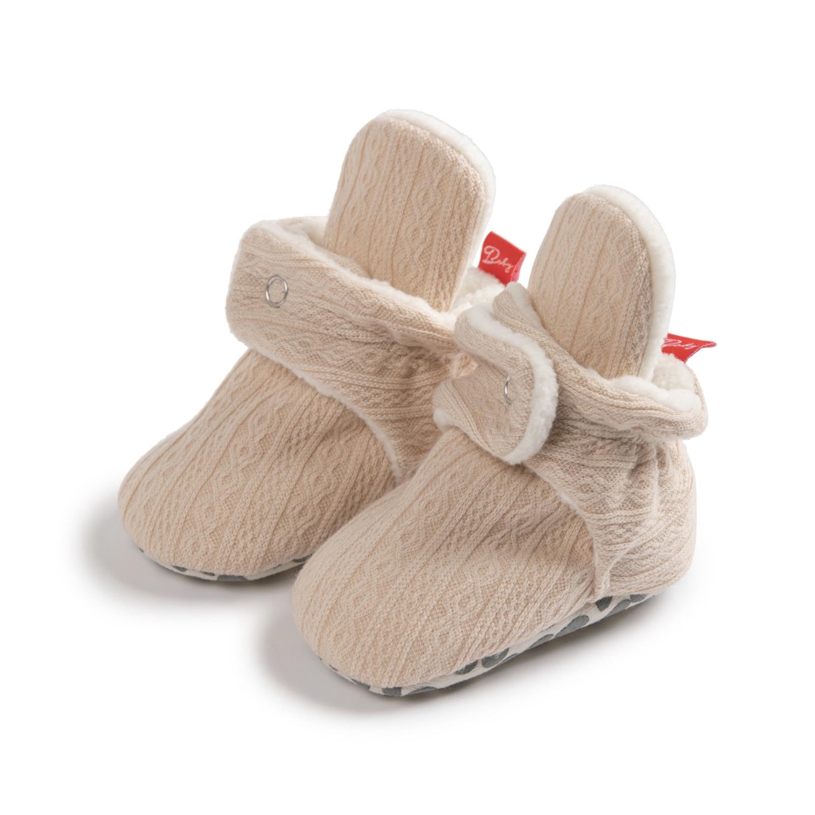 Baby Fleece Booties Newborn Unisex Booties Non-Slip Newborn Infant ...