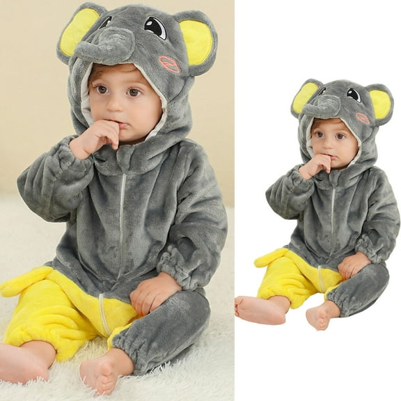 Baby Jumpsuits Cartoon Animal Outfit Baby Bodysuit Long Sleeve Halloween Outfits Outfits 1-2 Years Girl
