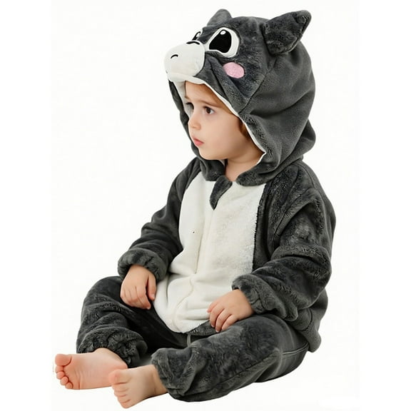 Baby Romper Unisex Toddler Romper Long Sleeve Outwear Baby Halloween Outfit Clothes 3-6 Months