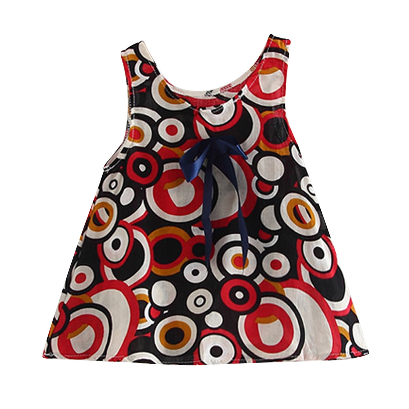 Summer Dress For Baby Girl In Flower Print Shirt With Skirt main image 1