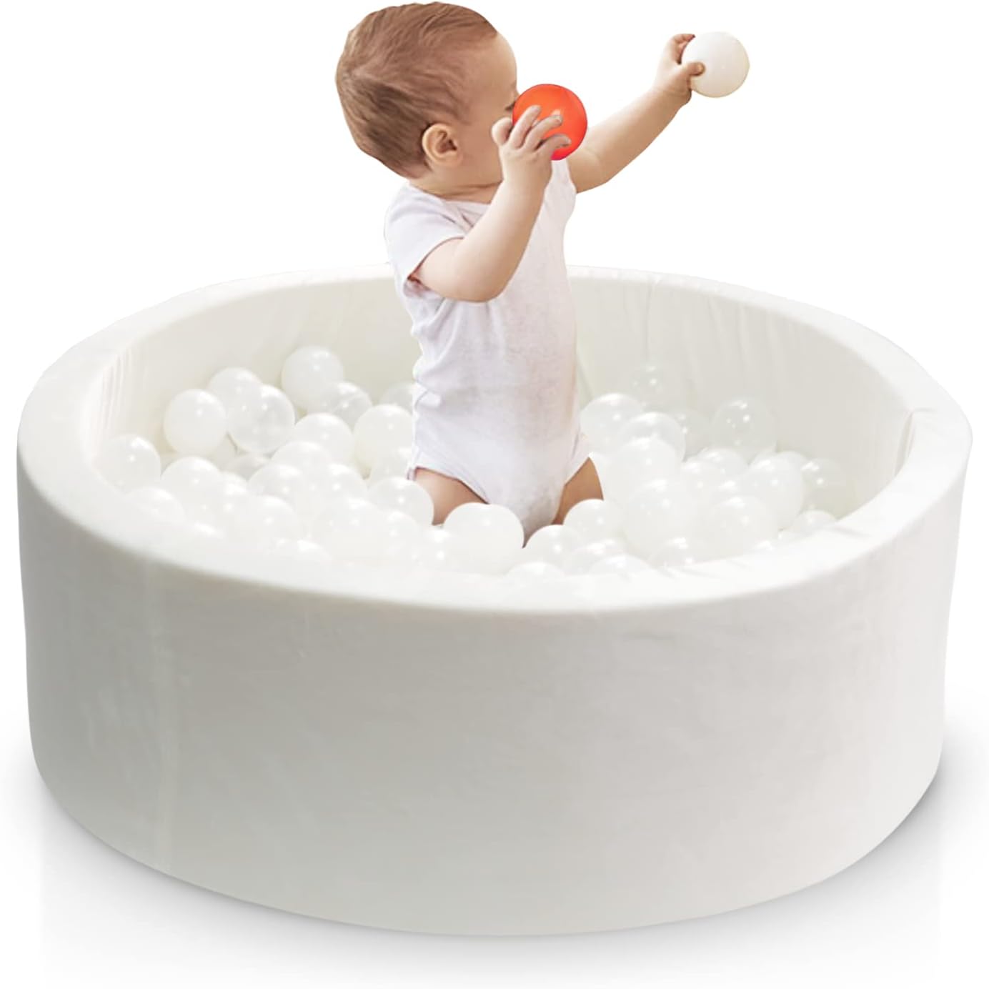 Baby Foam Ball Pit for Toddlers Kids Children, Infant Round Soft Small