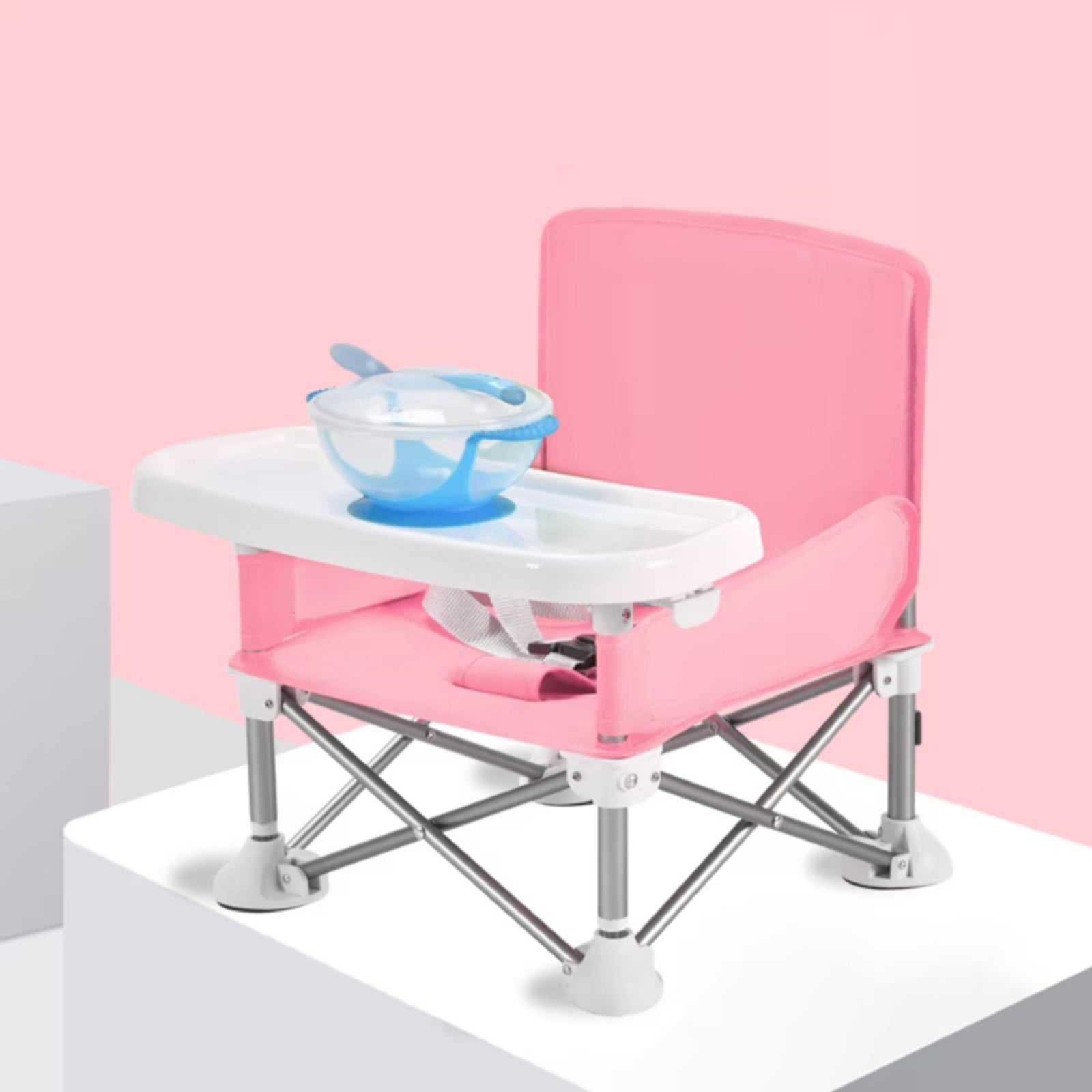 Baby Folding Chair Booster Seat For Outdoor Beach Camping Toddler