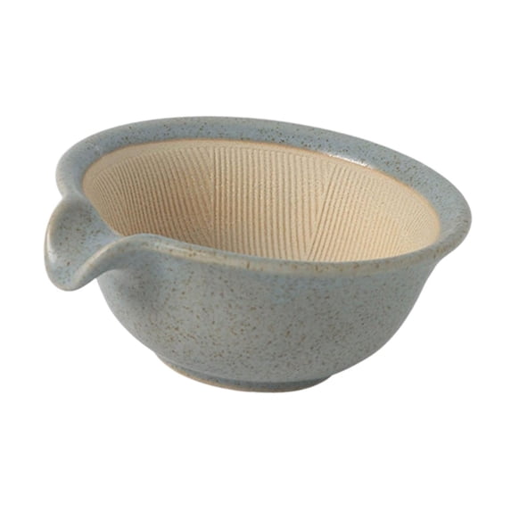 Baby Food Grinder Bowl Ceramic Mortar and Pestle Manual Japanese Design for Home Kitchen and Baby Meals
