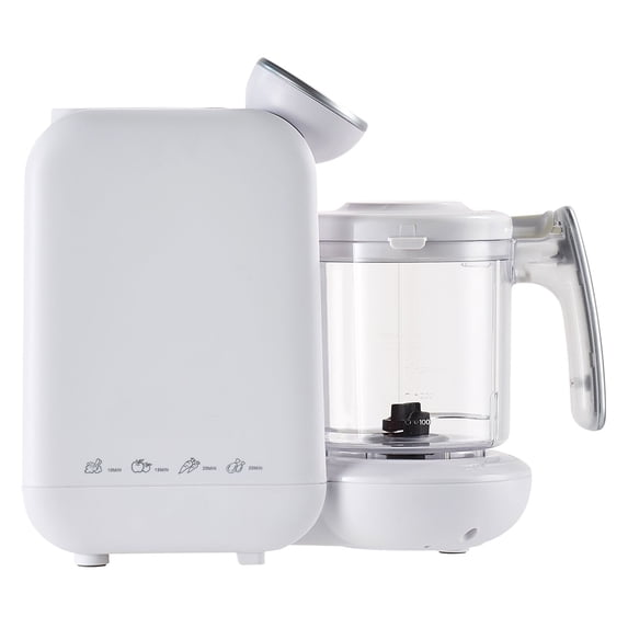 5-in-1 Baby Food Maker, 430W Steamer & Blender, 750ml Tritan Bowl, Stainless Steel Grinder for Puree, Fruit, Veggie, Meat – Easy Baby Food Processor