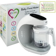 Baby Food Maker  Baby Food Processor Blender Grinder Steamer  Cooks & Blends Healthy Homemade Baby Food in Minutes  Self Cleans  Touch Screen Con