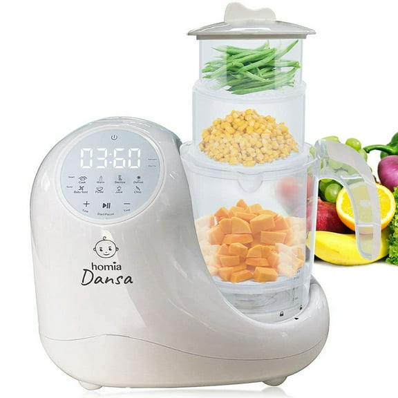 Baby Food Maker Chopper Grinder - Mills And Steamer 8 In 1 Processor For Toddlers - Steam, Blend, Chop, Disinfect, Clean, 20 Oz Tritan Stirring Cup, Touch Control Panel, Auto Shut-Off, 110V Only