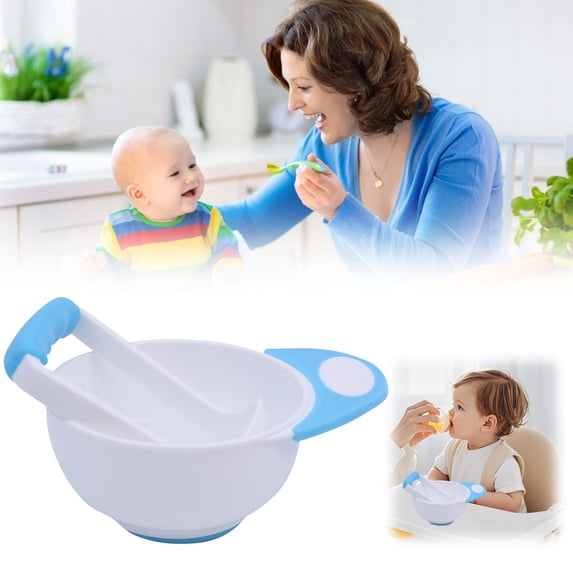 Baby Food Masher Bowl Set with Handle for Vegetable Puree Grinding Toddler Tableware