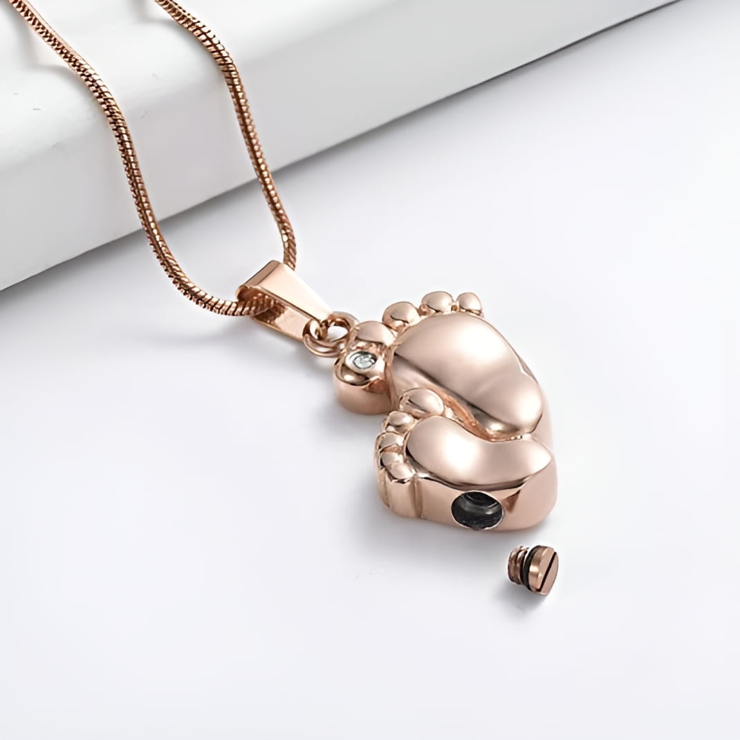 FCZDQ Cremation Jewelry Pendant – Memorial Keepsake Urn Necklace For Ashes (Engravable)