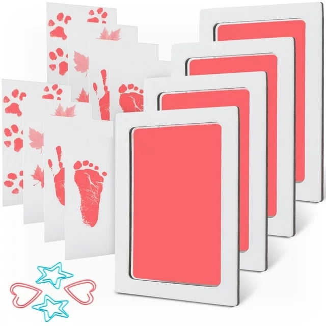 Baby Footprint Kit,Ink Pad for Baby Hand and Footprints Dog Paw Print