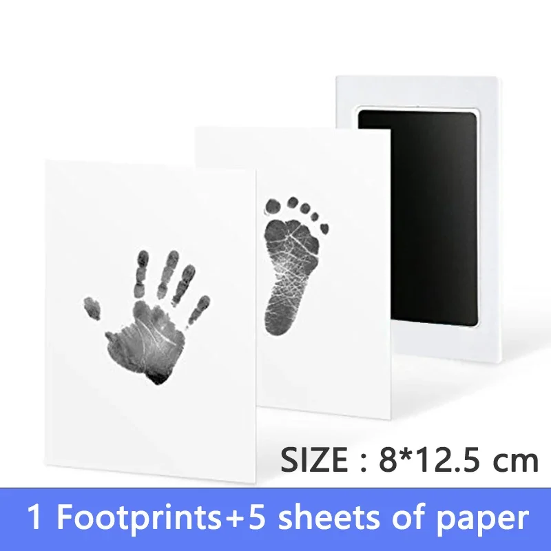 Baby Footprints Safe NonToxic Handprint Footprint Imprint Ink Pads