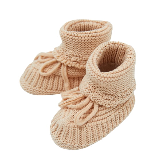 Baby Footwear Soft Handicraft Knitted Thermal First Walking Shoes Prewalker Crib Shoes for Newborns Baby 8-12 Month