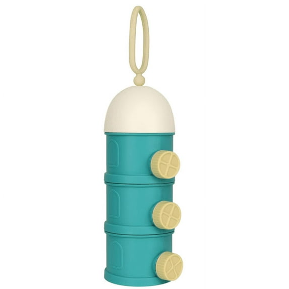 Baby Formula Dispenser, 3 Layers Stackable Non-Spill Snack Storage Milk Powder Formula Container for Travel, BPA Free
