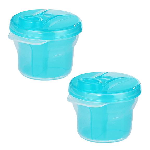 Baby Formula Dispenser, Portable Formula Container Handle For Travel, Daycare And Outdoor Activities - Blue