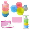 thumbnail image 1 of Baby Formula Storage Container Milk Powder Dispenser 3 Layer Infant Wipes Case, 1 of 4