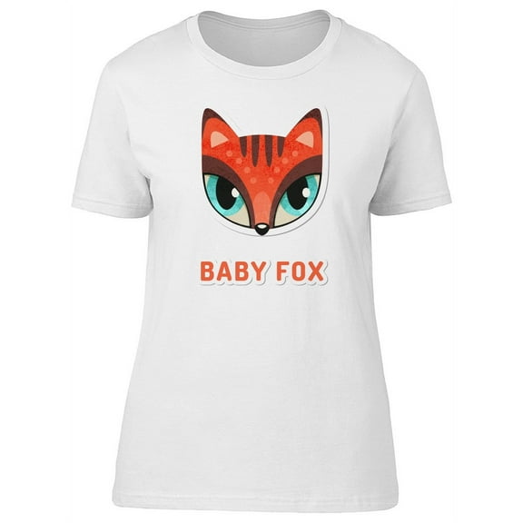 Baby Fox Cute Head T-Shirt Women -Image by Shutterstock, Female Small