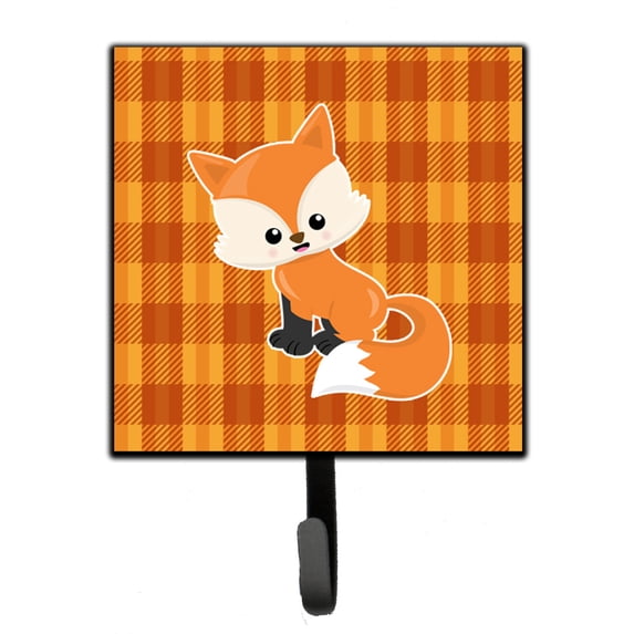 Baby Fox Gingham Leash or Key Holder