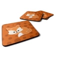 thumbnail image 1 of Baby Fox Polkadot Foam Coaster Set of 4, 1 of 3
