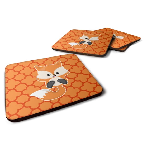 Baby Fox Quatrafoil Foam Coaster Set of 4