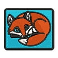 thumbnail image 1 of Baby Fox Woodland Animal Applique Multi-Color Embroidered Hook & Loop Patch - 2.0 Inch Mini, 1 of 5