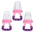 thumbnail image 1 of Baby Fruit Feeder Pacifier 3Pack-Fresh Food Feeder-Silicone Nipple Teething Toy-Silicone Pouches for Toddlers & Kids, 1 of 6