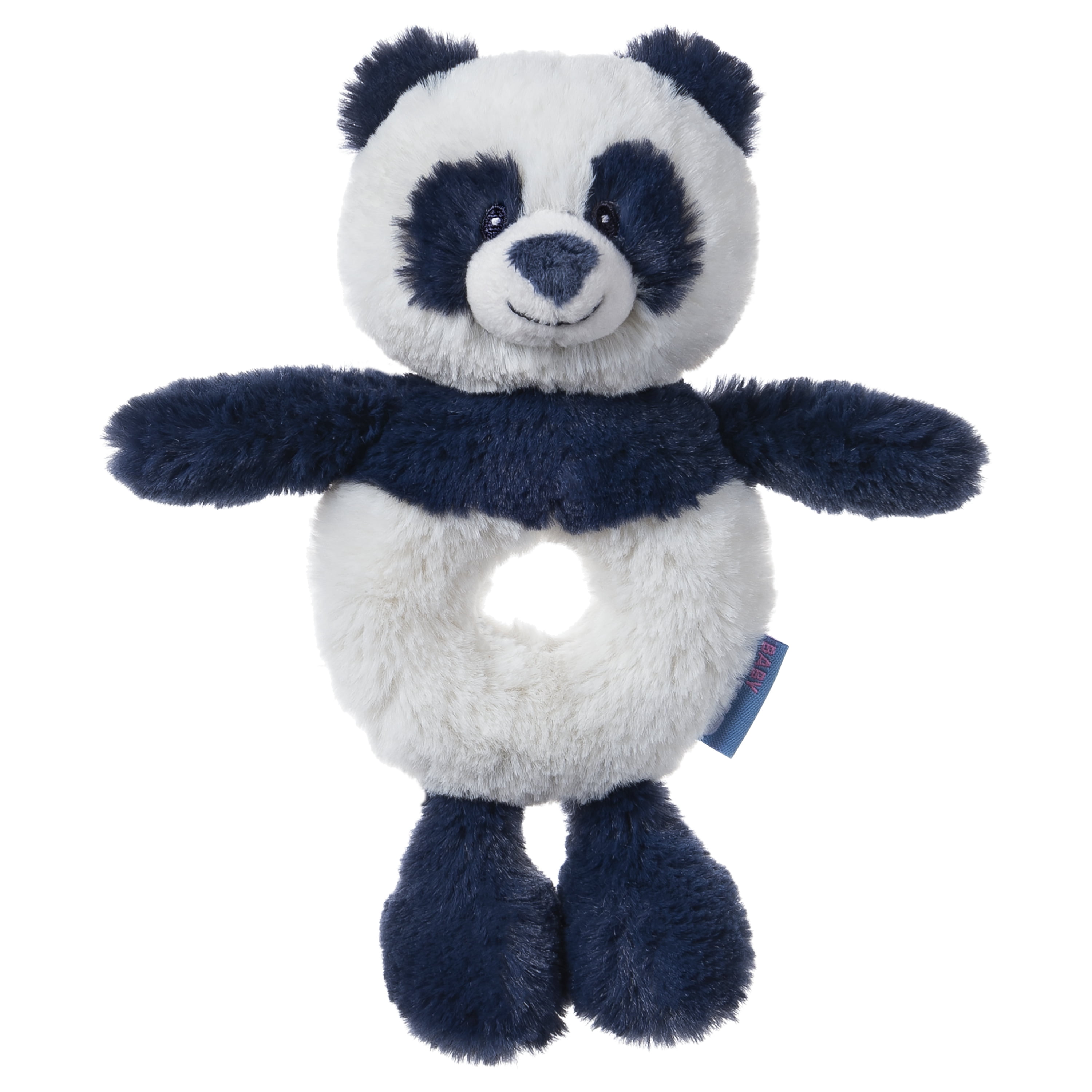 Baby GUND Baby Toothpick Cooper Panda Rattle Plush Stuffed Animal, Blue, 7.5"