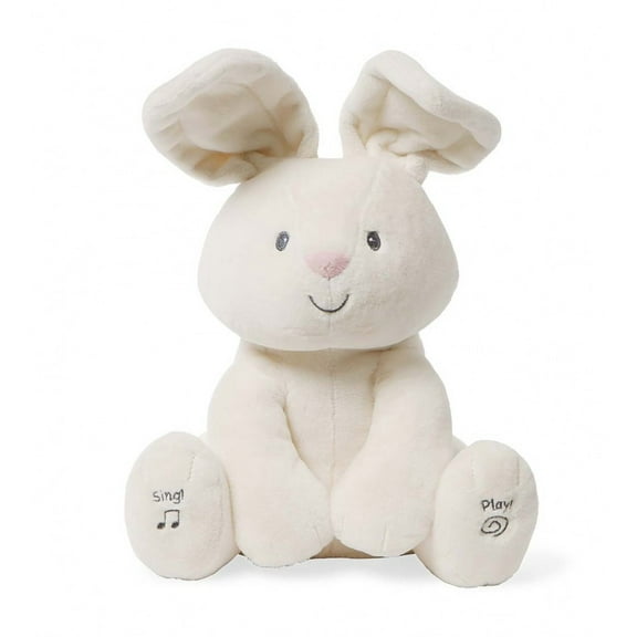 Baby GUND Flora The Bunny Animated Plush Stuffed Animal Toy, Cream, 12"