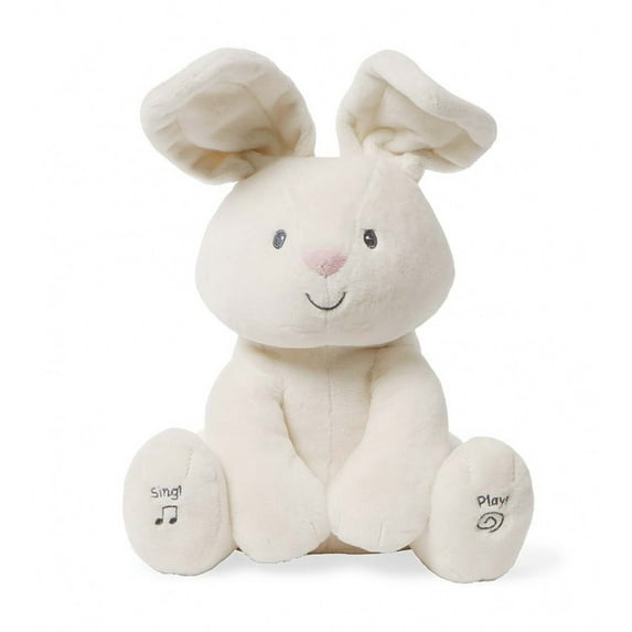Baby GUND Flora The Bunny Animated Plush Stuffed Animal Toy, Cream, 12"