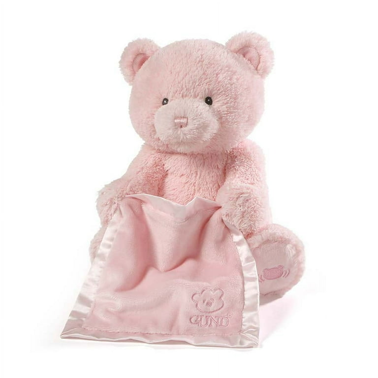 Baby GUND Peek-A-Boo My 1st Teddy Pink Bear Animated Plush