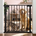 thumbnail image 1 of Pet Gate, Caveen 29.5''-32.2''Dog Gates for Stairs & Doorways, Gate for Ages 6 to 36 Months, Black, 1 of 8