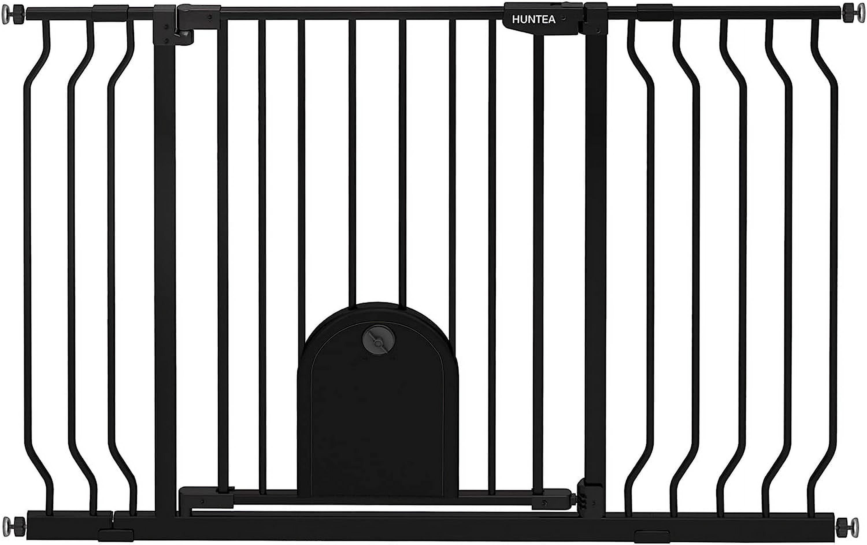 Baby Gate with Cat Door Auto Close 29.548.4" Dog Pet Safety Gate