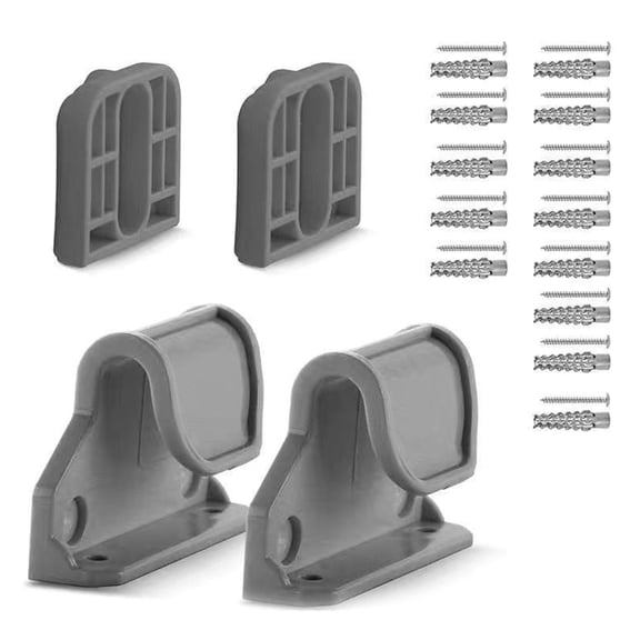 Baby Gate Replacement Part Set Wall Mounting Retractable Pet Gate Component Fixing Board Screws for Daily Home Use