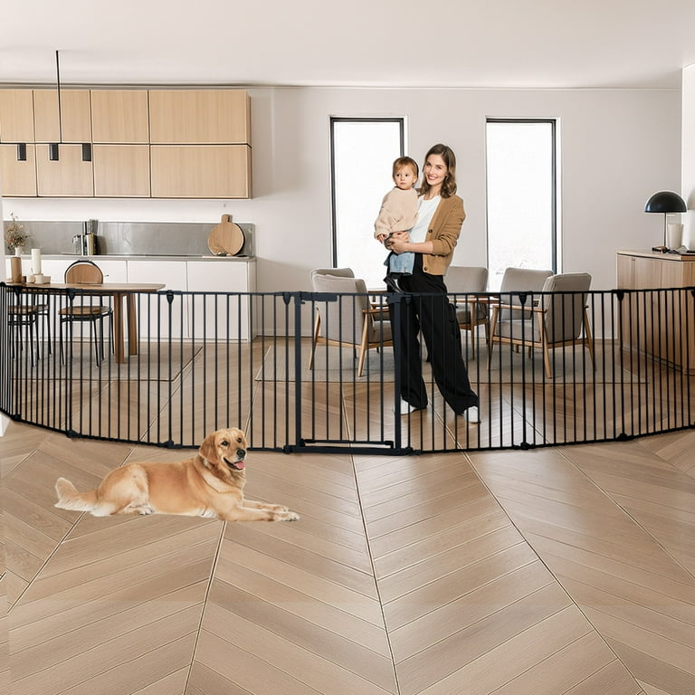 SINGES Extra Wide Baby Safety Gate Play Yard, 30