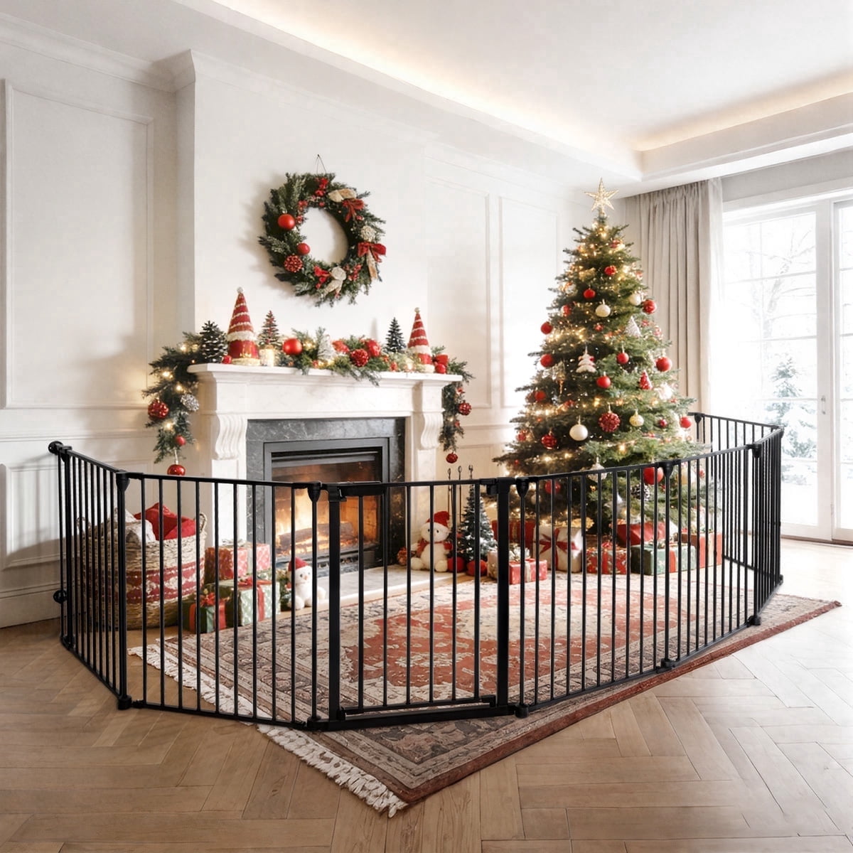 招*犬様 PEARLY GATES アルファベットジャケット サイズ6 SINGES Extra Wide Baby Safety Gate & Play Yard, 30