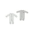 thumbnail image 1 of Baby Gear Baby Boy Baby Girl Gender Neutral Unisex 2 PC Footed Coverall Set, Sizes Newborn-9 Months, 1 of 3