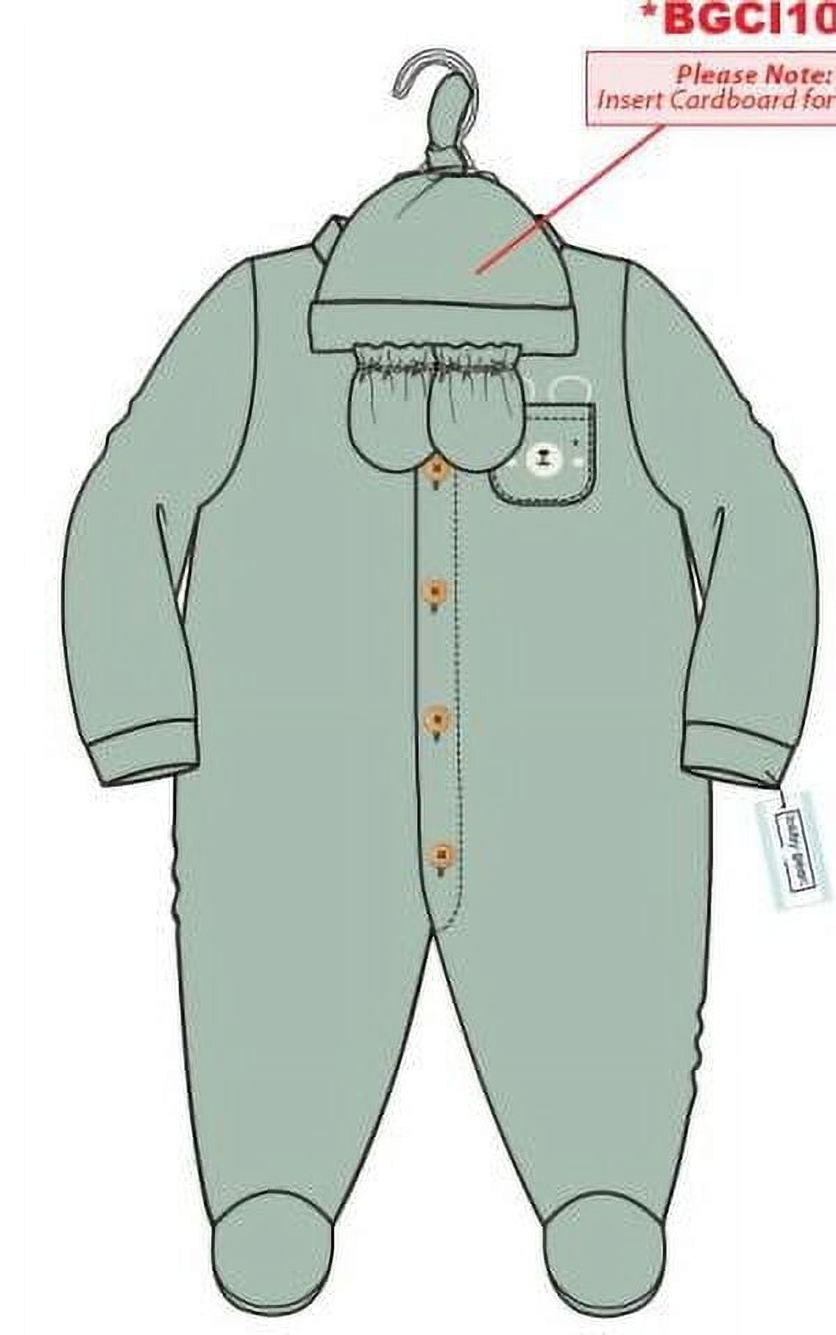 Baby Gear Baby Boy Clothes Baby Girl Clothes Gender Neutral Unisex 3 PC Footed Coverall Set, Sizes Newborn-9 Months