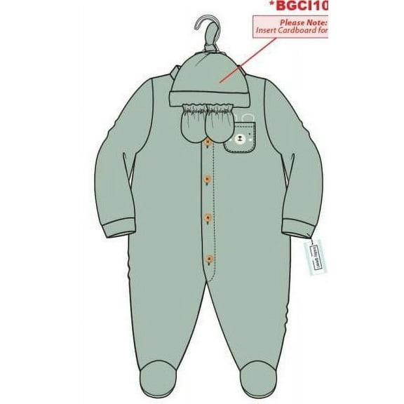 Baby Gear Baby Boy Clothes Baby Girl Clothes Gender Neutral Unisex 3 PC Footed Coverall Set, Sizes Newborn-9 Months