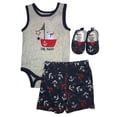 thumbnail image 1 of Baby Gear Infant Boys Anchor Baby Outfit Bear Pirate Boat Shoes Set 3-6m, 1 of 1
