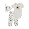 thumbnail image 1 of Baby Gear Pull On Cotton Pants Unisex 3 Pack Newborn 9 Months, 1 of 2
