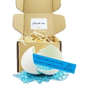 GDDP Blue Sequin Gender Reveal Egg, Surprise Party Decoration for Parents Grandparents and Friends