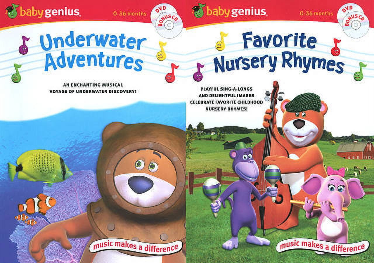 (未使用･未開封品)Favorite Nursery Rhymes & Underwater Adventures [DVD] Pre-Owned Baby Genius: Favorite Nursery Rhymes/Underwater
