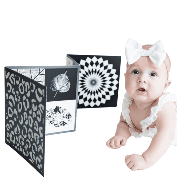 Baby Geometrics High-Contrast Baby Vision Board - Developmental Tummy Time Toy