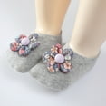 thumbnail image 1 of Baby Girl 3D Flower Socks Infant Cotton Anti-slip Ankle Socks Princess Socks Dress Socks for Newborn Infant Toddler 0-2T, 1 of 6