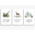 thumbnail image 1 of Baby Girl Adventure Nursery Decor, Adventure Nursery Wall Art, Watercolor Mountain Landscape, Woodland Decor for Kids Room, Baby Girl Set of 3 Canvas Set, Framed 16"x24", 1 of 5