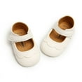 thumbnail image 1 of Baby Girl Anti-Slip PU Leather Sneaker Shoes Newborn First Walkers Crib Shoes, 1 of 6