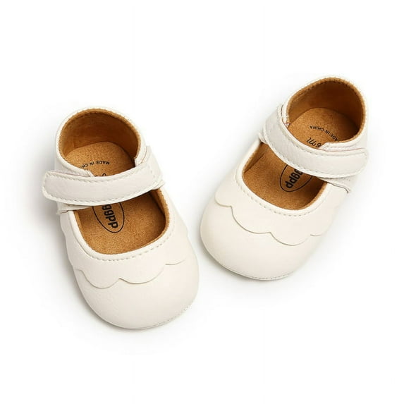 Baby Girl Anti-Slip PU Leather Sneaker Shoes Newborn First Walkers Crib Shoes